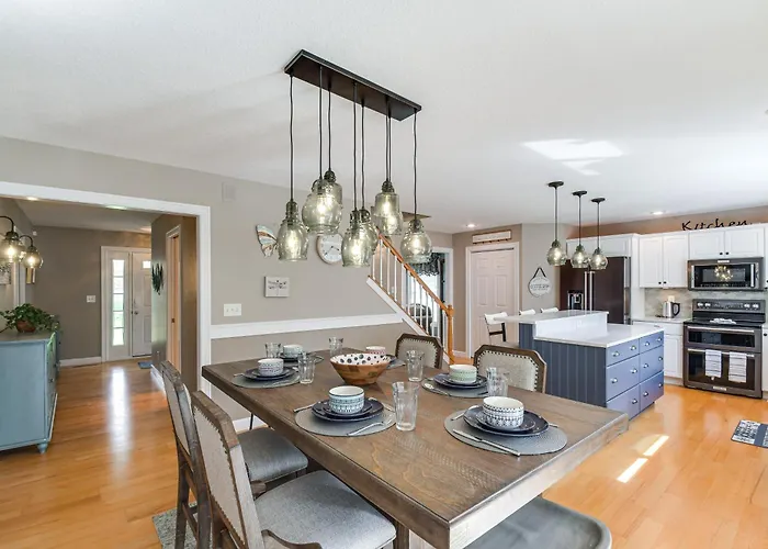 Rock Island Home W/ Private Yard & Fire Pit Table!