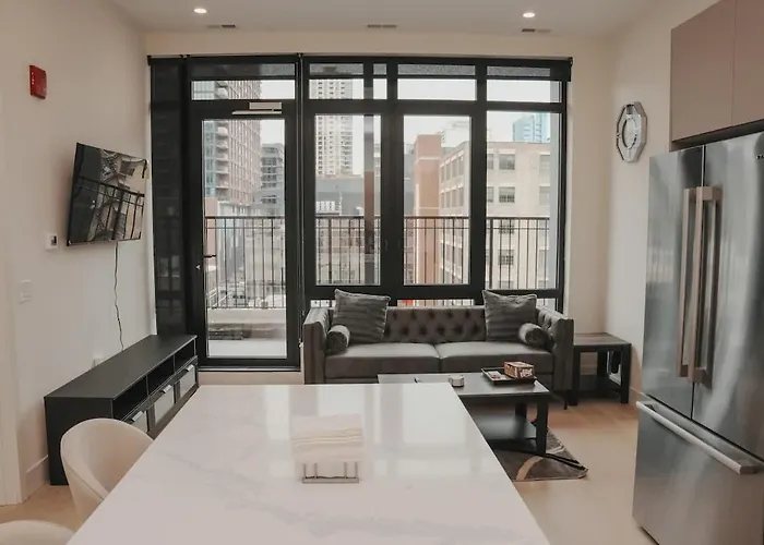 River North Private Balcony With In And Out Parking