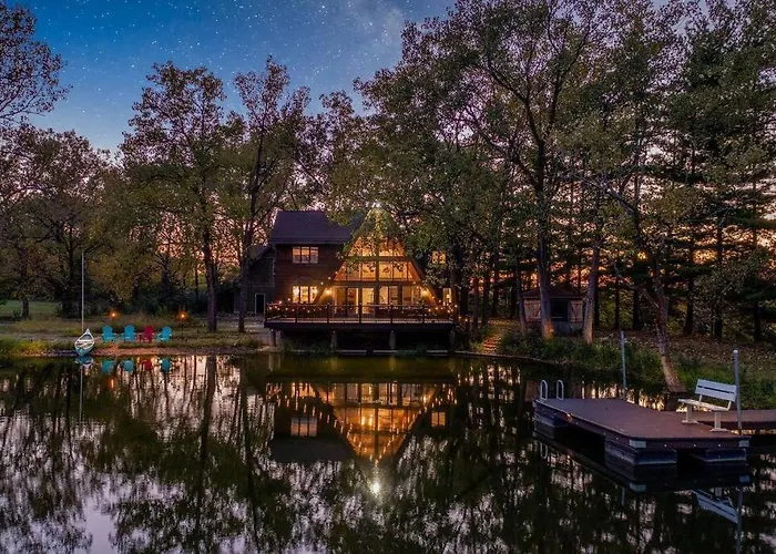Secluded Waterfront A-Frame Cabin W/ Pvt Lake