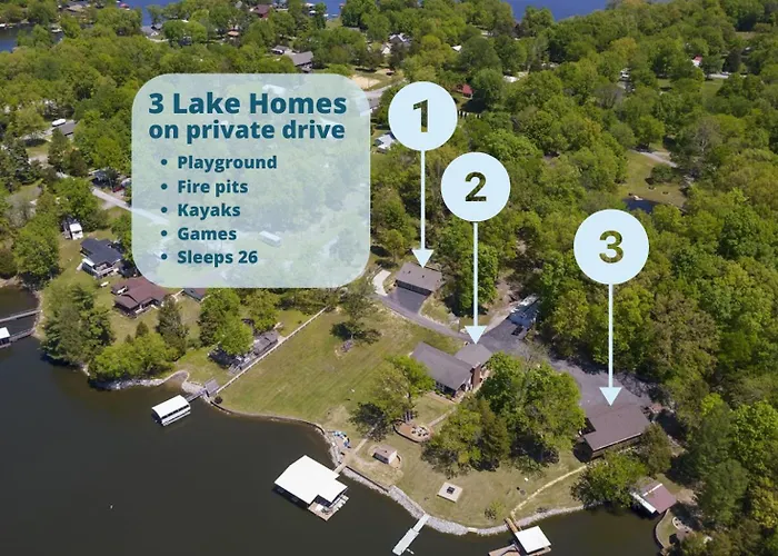 Family Reunion Paradise 3 Lake Homes Together