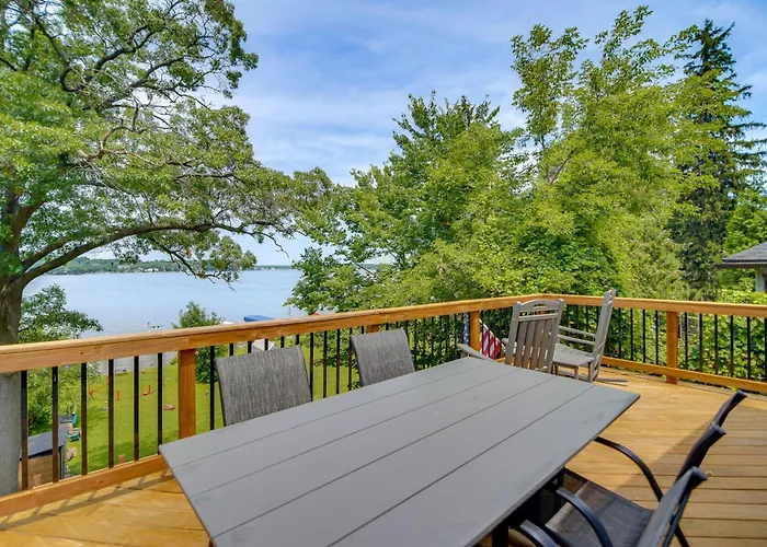 Waterfront Fox Lake Vacation Rental W/ Fire Pit!