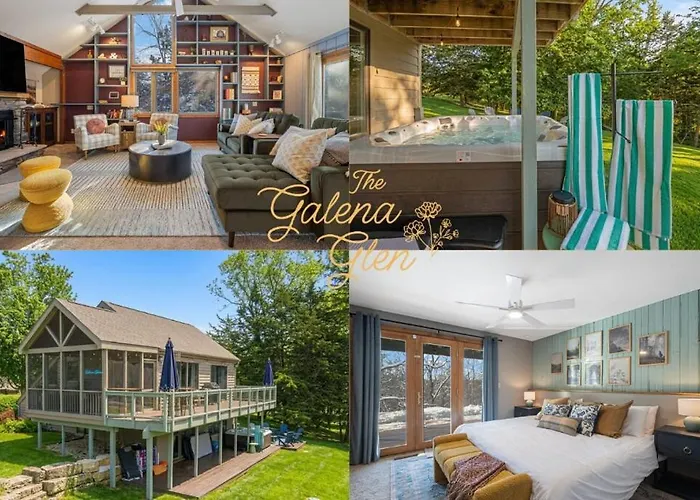 The Galena Glen - Luxe Escape, Sauna!, Hot Tub, Fire Pit, Games