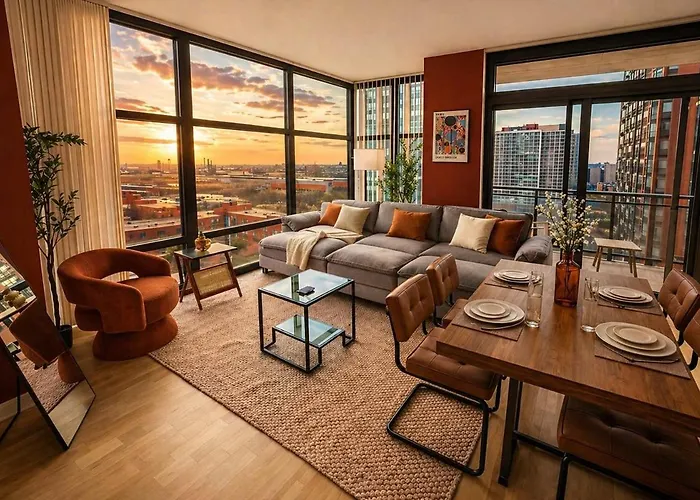 Grant Park 2Br Condo With Balcony Skyline View & Gym In Chicago Downtown