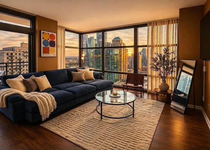 Modern Chicago 2Br Skyline - 5 Min To Grant Park